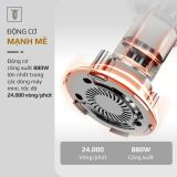 Máy Xay Nấu Đa Năng OLIVO CB1000 - Dung Tích 1L, Nắp INOX Kết Hợp Kính Cường Lực Duy Nhất Trên Thị Trường, Công Suất 880W, 9 Chế Độ, Chống Trào Tuyệt Đối