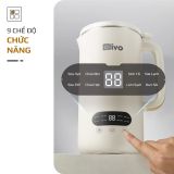 Máy Xay Nấu Đa Năng OLIVO CB1000 - Dung Tích 1L, Nắp INOX Kết Hợp Kính Cường Lực Duy Nhất Trên Thị Trường, Công Suất 880W, 9 Chế Độ, Chống Trào Tuyệt Đối