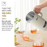 Máy Xay Nấu Đa Năng OLIVO CB1000 - Dung Tích 1L, Nắp INOX Kết Hợp Kính Cường Lực Duy Nhất Trên Thị Trường, Công Suất 880W, 9 Chế Độ, Chống Trào Tuyệt Đối