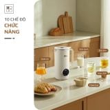 Máy Xay Nấu Đa Năng OLIVO CB1200 - Dung Tích 1.2L - Nắp INOX 304 Kết Hợp Kính Cường Lực - 10 Chế Độ, Khử Khuẩn, Chống Trào Tuyệt Đối