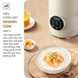 Máy Xay Nấu Đa Năng OLIVO CB1200 - Dung Tích 1.2L - Nắp INOX 304 Kết Hợp Kính Cường Lực - 10 Chế Độ, Khử Khuẩn, Chống Trào Tuyệt Đối