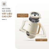 Máy Xay Nấu Đa Năng OLIVO CB1200 - Dung Tích 1.2L - Nắp INOX 304 Kết Hợp Kính Cường Lực - 10 Chế Độ, Khử Khuẩn, Chống Trào Tuyệt Đối