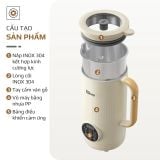 Máy Xay Nấu Đa Năng OLIVO CB1200 - Dung Tích 1.2L - Nắp INOX 304 Kết Hợp Kính Cường Lực - 10 Chế Độ, Khử Khuẩn, Chống Trào Tuyệt Đối