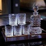 Bộ 6 cốc Pha Lê Tiệp uống rượu whiskey Bohemina Diamond Tumbler - 230ml