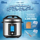 Nồi Áp Suất Điện Đa Năng OLIVO PC680 - Màn Hình OLED Hiện Đại, Lòng Nồi INOX 304, Đa Chức Năng 16 Chế Độ Cài Sẵn, Dung Tích 6L, Công Suất 1500W