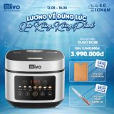 Nồi Cơm Điện OLIVO RC88 – Lòng Nồi INOX 304 Chống Dính Tự Nhiên, Bảng Điều Khiển OLED Sống Động, Nấu Cơm Ngon, Thiết Kế Sang Trọng