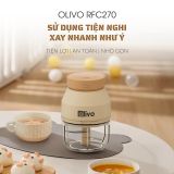 Máy Xay Thực Phẩm Đa Năng Sạc Pin OLIVO RFC270 – Xay Tỏi Ớt, Xay Thịt, Xay Hạt Tiện Lợi – Pin Sạc Bền Bỉ – Dung Tích 270ML – Dễ Dàng Vệ Sinh
