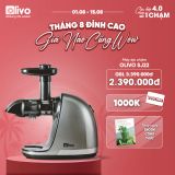 Máy Ép Chậm Trục Ngang OLIVO SJ22 - Ép Rau Không Lo Kẹt Máy - Ép Kiệt Bã - Dễ Vệ Sinh