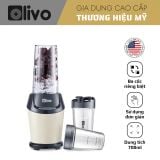 Máy Xay Sinh Tố OLIVO MB1000 - Ba Cốc Xay Linh Hoạt - Xay Đá Bào, Xay Sinh Tố, Smoothie, Đồ Ăn Dặm Cho Bé, Xay Đồ Khô - Công Suất Lớn 1000W