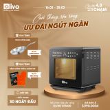 Nồi Chiên Hấp Đa Năng OLIVO SF1600 - Phiên bản Đặc Biệt cao cấp nhất, Màn hình OLED hiện đại, 70 chế độ cài sẵn, Dung tích 16L, Vệ sinh dễ dàng