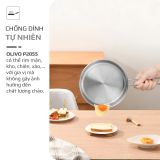 CHẢO INOX OLIVO P2055 – Chống Dính Tự Nhiên, Đường Kính 20cm, Sâu Lòng 5.5cm, Nấu Được Trên Mọi Loại Bếp