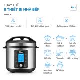 Nồi Áp Suất Điện Đa Năng OLIVO PC680 - Màn Hình OLED Hiện Đại, Lòng Nồi INOX 304, Đa Chức Năng 16 Chế Độ Cài Sẵn, Dung Tích 6L, Công Suất 1500W