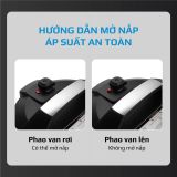 Nồi Áp Suất Điện Đa Năng OLIVO PC680 - Màn Hình OLED Hiện Đại, Lòng Nồi INOX 304, Đa Chức Năng 16 Chế Độ Cài Sẵn, Dung Tích 6L, Công Suất 1500W