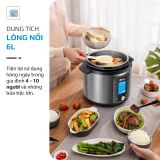 Nồi Áp Suất Điện Đa Năng OLIVO PC680 - Màn Hình OLED Hiện Đại, Lòng Nồi INOX 304, Đa Chức Năng 16 Chế Độ Cài Sẵn, Dung Tích 6L, Công Suất 1500W