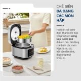 Nồi Cơm Điện OLIVO RC88 – Lòng Nồi INOX 304 Chống Dính Tự Nhiên, Bảng Điều Khiển OLED Sống Động, Nấu Cơm Ngon, Thiết Kế Sang Trọng