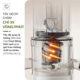 Máy Ép Chậm OLIVO SJ2000 - Khoang Tiếp Lớn, Củ Ép Kết Hợp Lưỡi Cắt Thông Minh, Thiết Kế Sang Trọng, Đẳng Cấp