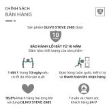 Chảo Inox OLIVO STEVE 2685 – Chống Dính Tự Nhiên, Đáy 3 Lớp, Đường Kính 26cm, Sâu 8.5cm – Nấu Trên Mọi Loại Bếp