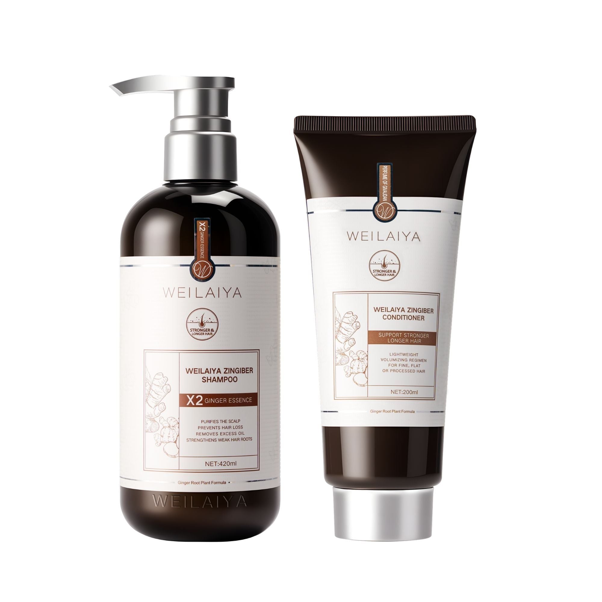 Weilaiya Zingiber Shampoo & Conditioner Set 