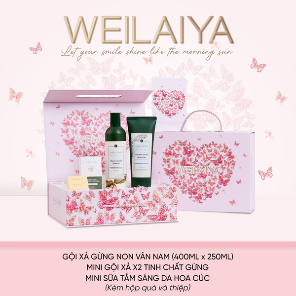  Hộp quà Vũ khúc cánh bướm 1 cặp gừng trắng 