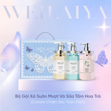  Hộp quà tặng cao cấp Weilaiya: “The Butterfly of Dreams” - Bộ gội xả suôn mượt và Sữa tắm Hoa Trà Weilaiya 