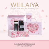  Hộp quà Vũ Khúc Cánh Bướm Dầu gội phủ bạc dưỡng tóc Weilaiya - Màu đen tự nhiên 