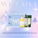  Hộp quà tặng cao cấp Weilaiya: “The Butterfly of Dreams” - Bộ gội xả Gừng Nhân Sâm và Sữa tắm Hoa Cúc Weilaiya 