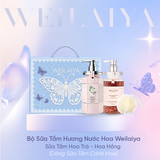  Hộp quà tặng cao cấp Weilaiya: “The Butterfly of Dreams” - Bộ sữa tắm Hoa Trà & sữa tắm Hoa Hồng Weilaiya 