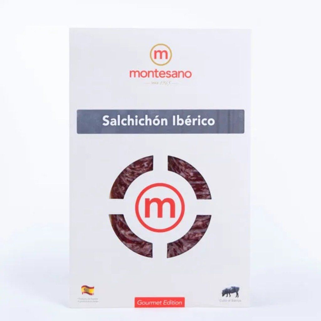 Xúc xích Muối Salami Iberico Cebo Salchichon Gói Cắt Lát 100g Montesano