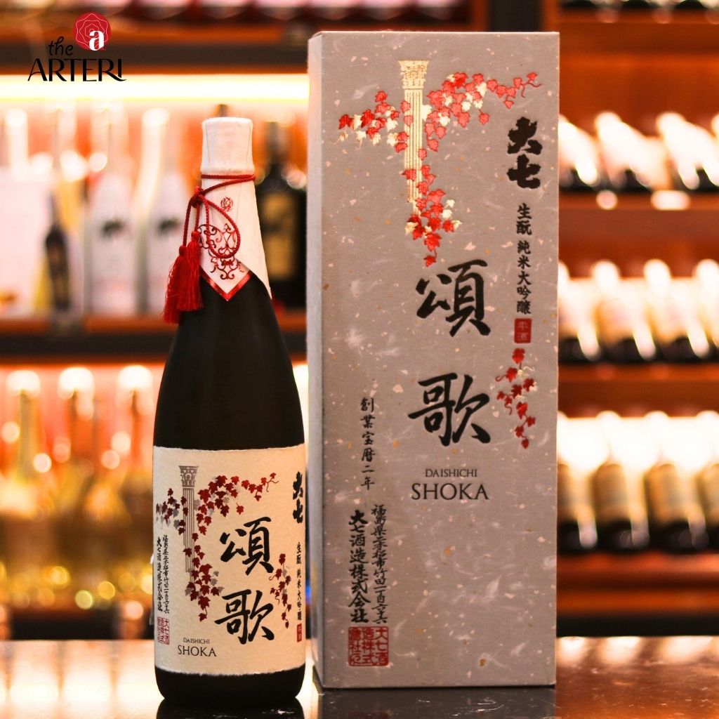 Hộp Quà Rượu Sake Kimoto Daishichi Shoka 16% 1800ml