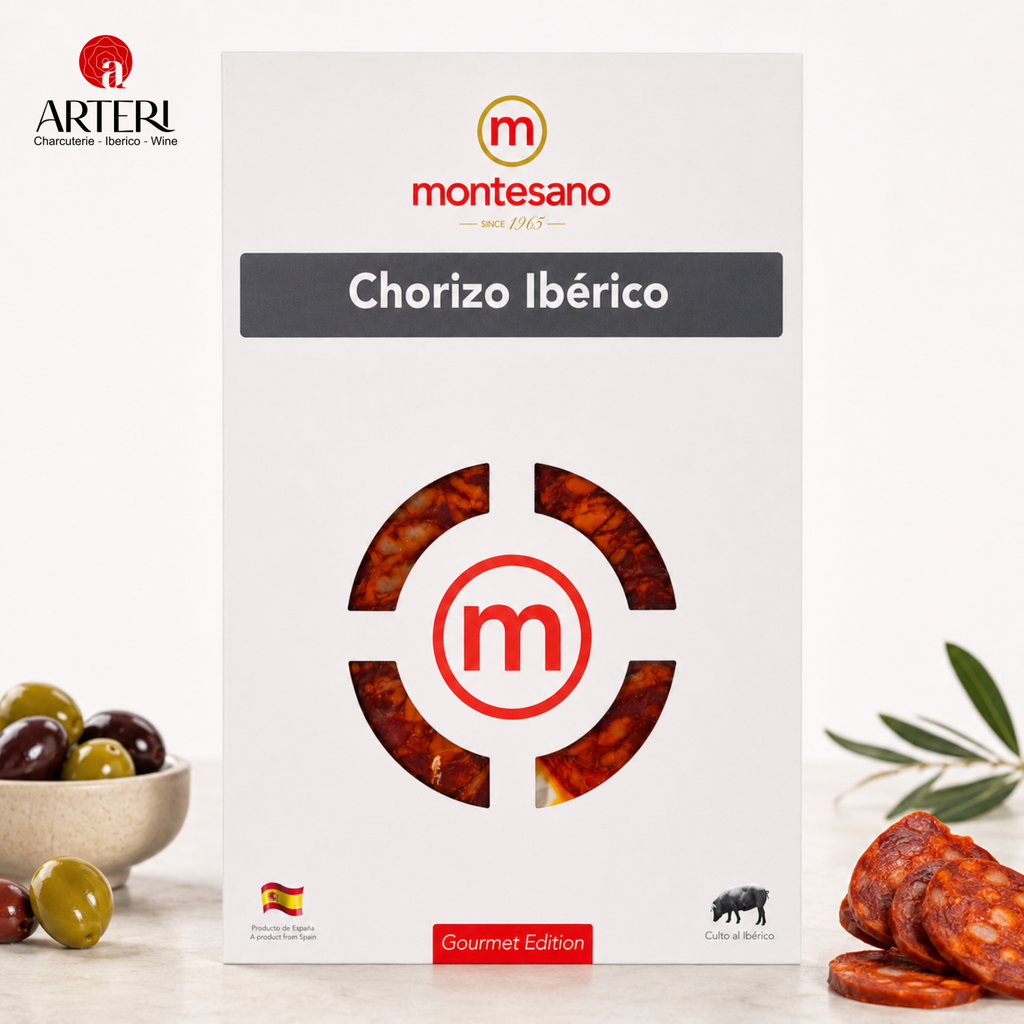 Xúc xích Muối Salami Iberico Cebo Chorizo Gói Cắt Lát 100g Montesano