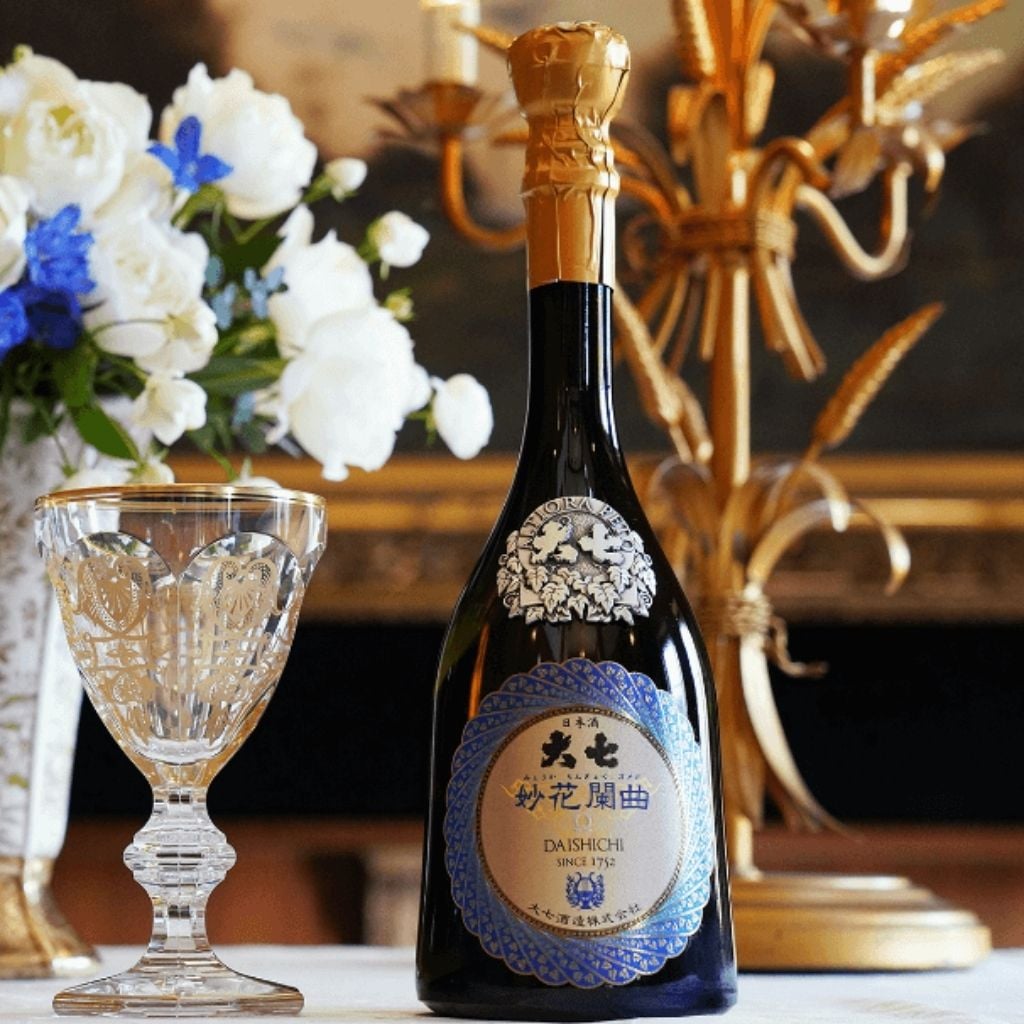 Hộp Quà Rượu Sake Kimoto Daishichi Myoka Rangyoku 16% 720ml