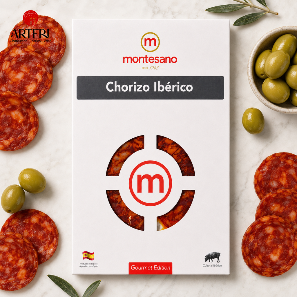 Xúc xích Muối Salami Iberico Cebo Chorizo Gói Cắt Lát 100g Montesano