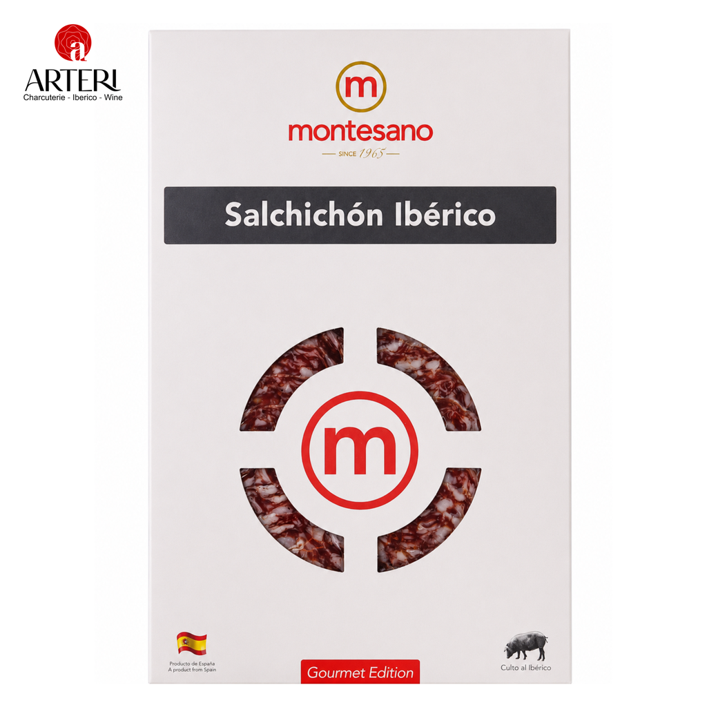 Xúc xích Muối Salami Iberico Cebo Salchichon Gói Cắt Lát 100g Montesano