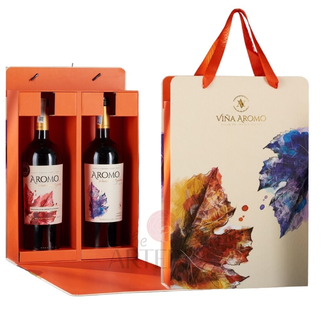 Hộp Quà Rượu Vang 2 Chai Aromo Winemaker's Selection Viña Aromo
