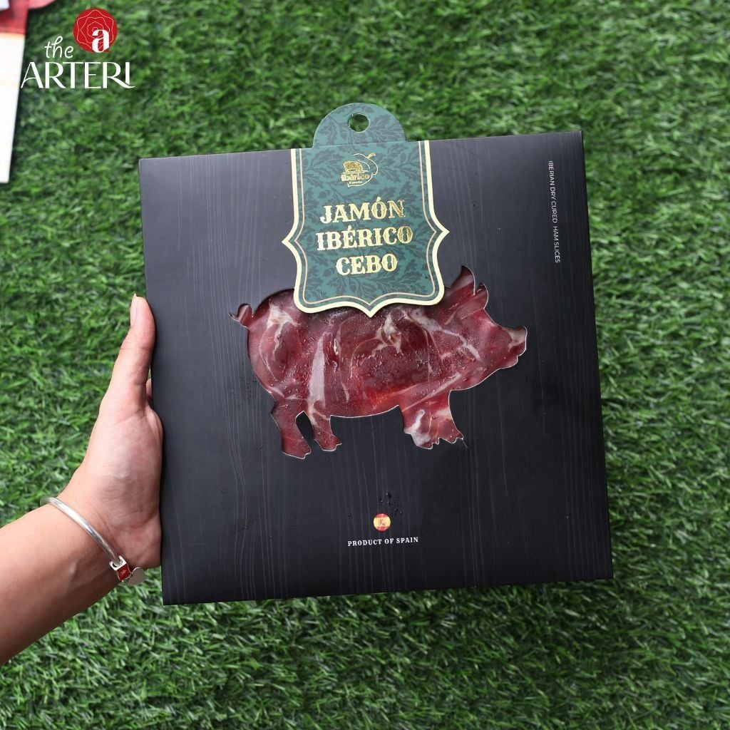 Đùi Sau Heo Muối Iberico Cebo 24 Tháng Gói Cắt Lát 100g