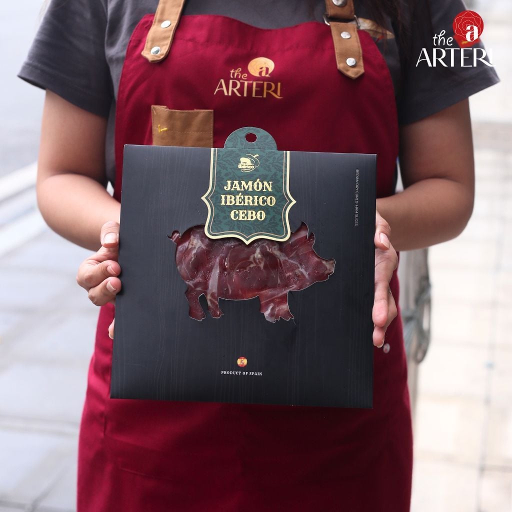 Đùi Sau Heo Muối Iberico Cebo 24 Tháng Gói Cắt Lát 100g