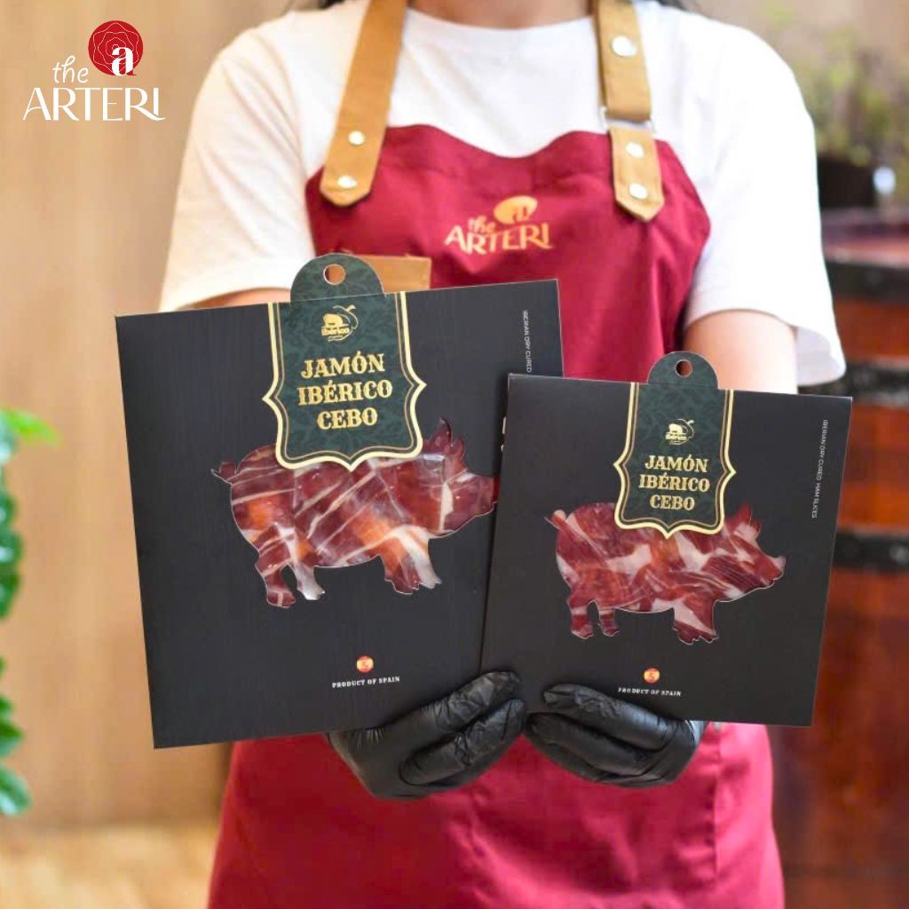 Đùi Sau Heo Muối Iberico Cebo 24 Tháng Gói Cắt Lát 100g