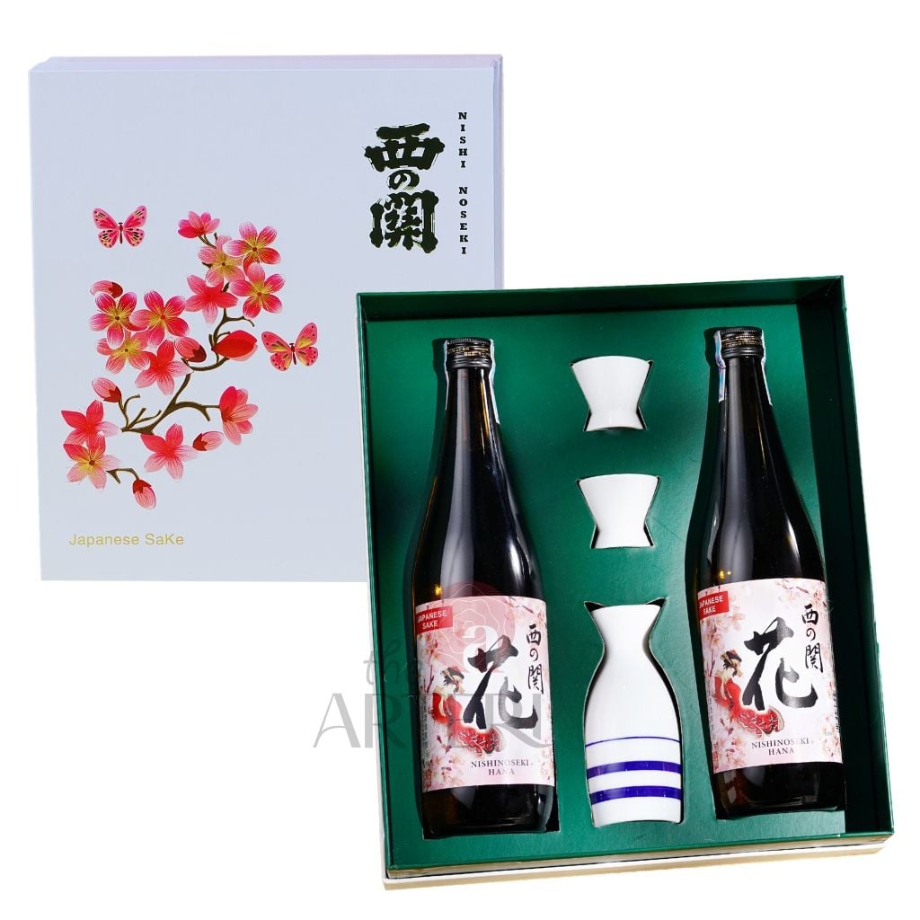 Hộp Quà Rượu Sake Nishino Seki Hana 720ml - Đào Hoa Niên