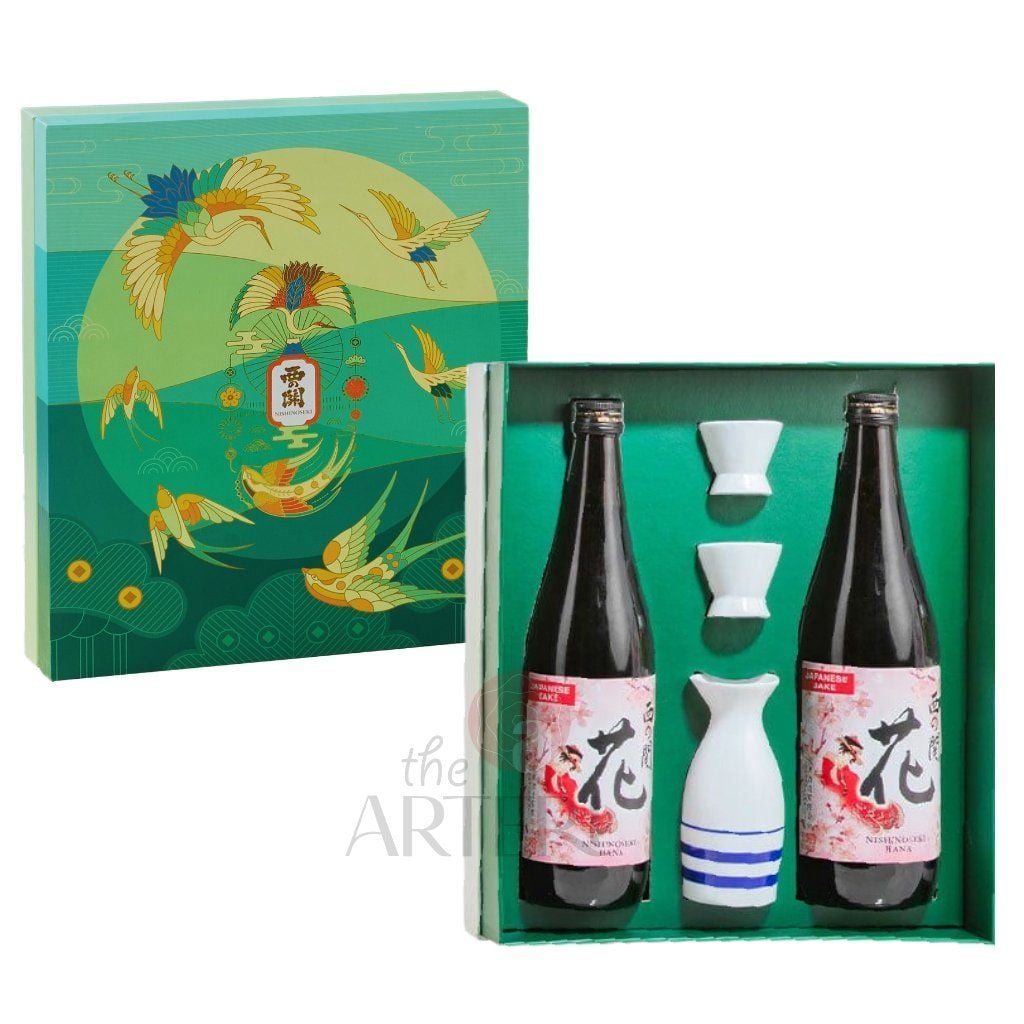 Hộp Quà Rượu Sake Nishino Seki Hana 720ml 15% - Tinh Hoa Việt Nhật