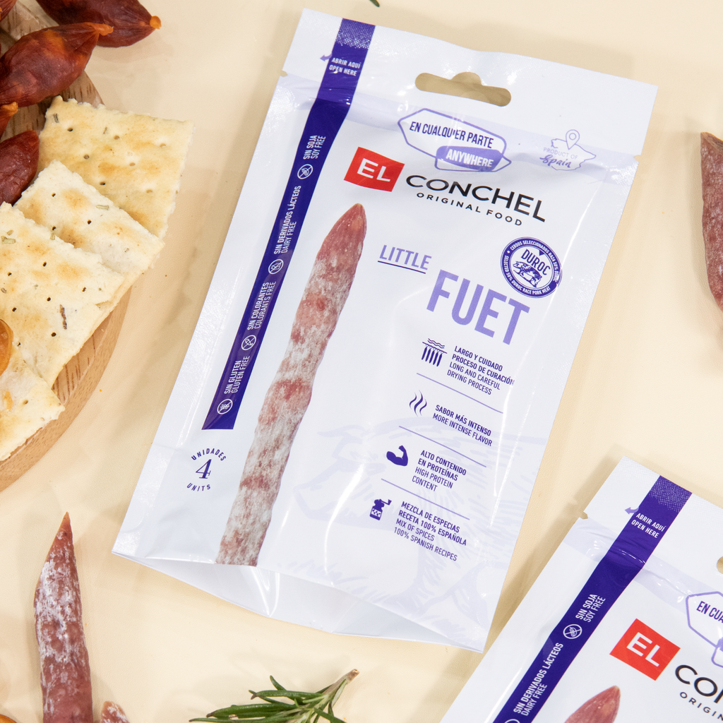 Xúc Xích Khô Little Fuet El Conchel 55g Tây Ban Nha Cao Cấp