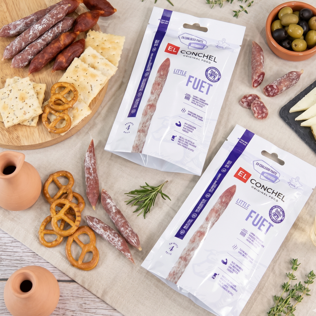 Xúc Xích Khô Little Fuet El Conchel 55g Tây Ban Nha Cao Cấp