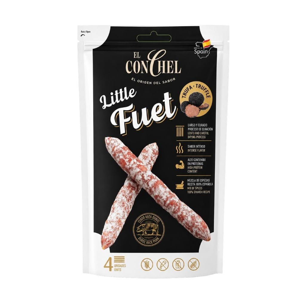 Xúc Xích Khô Little Fuet Truffle El Conchel 55g Tây Ban Nha Cao Cấp