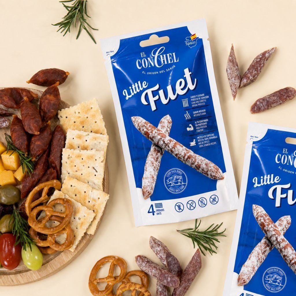 Xúc Xích Khô Little Fuet El Conchel 55g Tây Ban Nha Cao Cấp