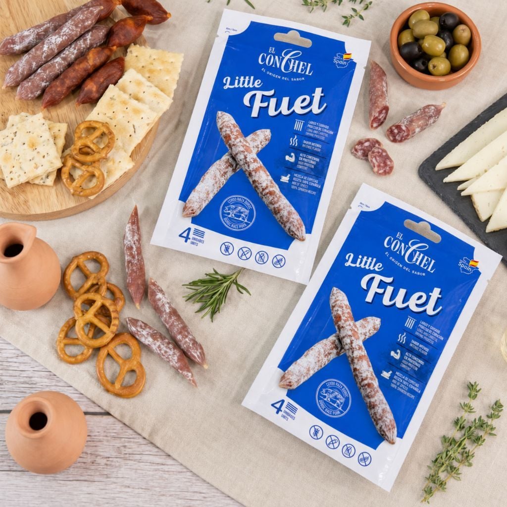 Xúc Xích Khô Little Fuet El Conchel 55g Tây Ban Nha Cao Cấp