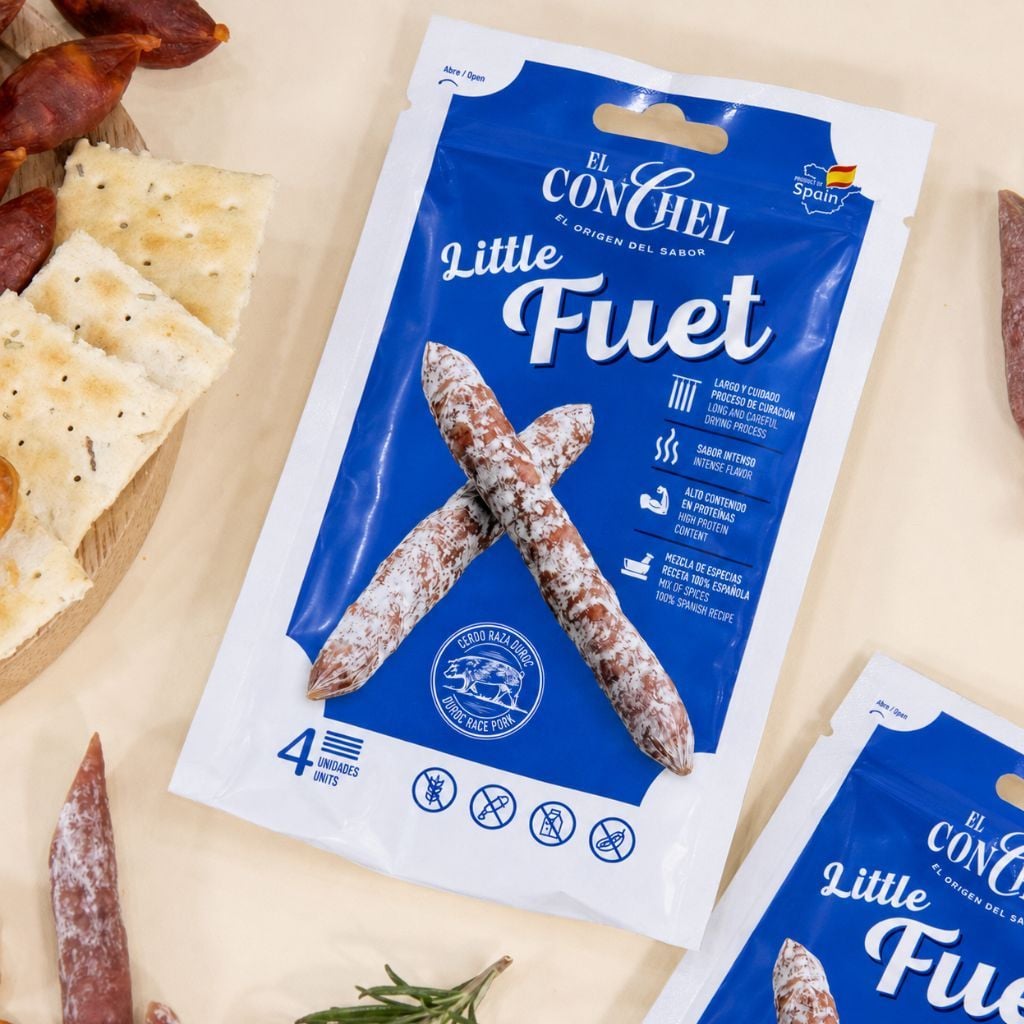 Xúc Xích Khô Little Fuet El Conchel 55g Tây Ban Nha Cao Cấp