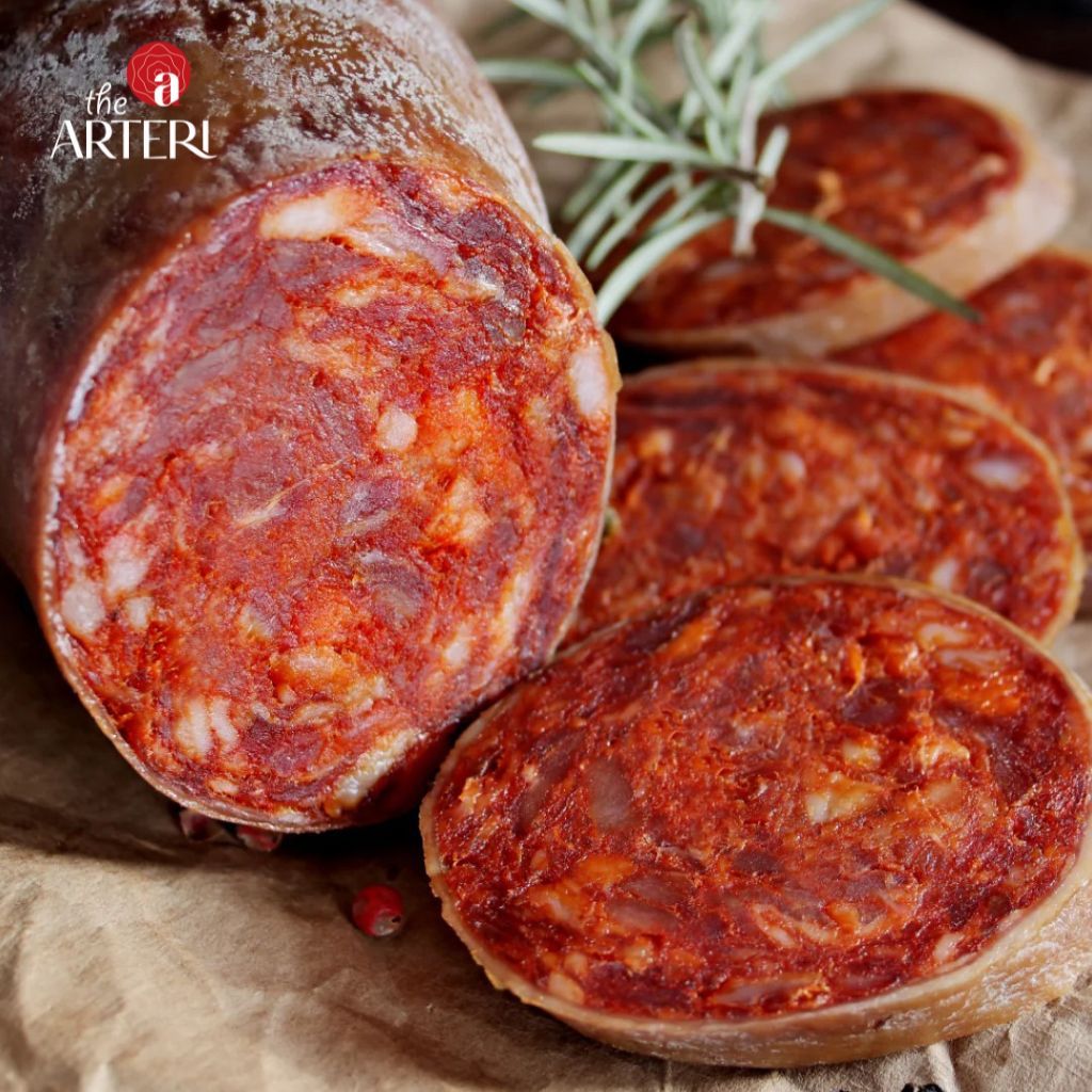 Xúc xích Muối Salami Iberico Cebo Chorizo Gói Cắt Lát 50g Montesano