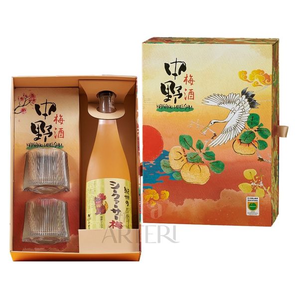 Hộp Quà Rượu Mơ Nhật Bản Nakano Umeshu Vị Tắc Citrus 720ml 12% - Bách Hạc Ngàn Hoa