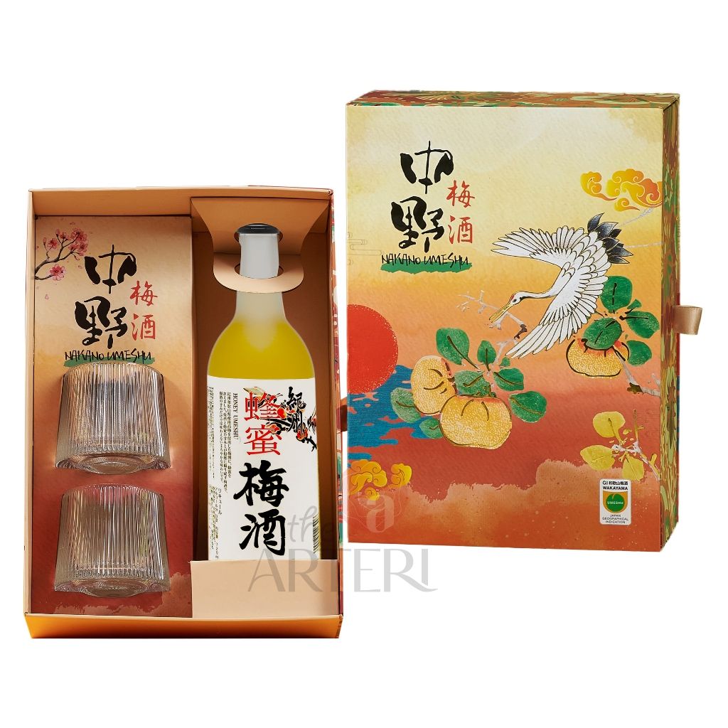 Hộp Quà Rượu Mơ Nhật Bản Nakano Umeshu Mitsu Vị Mật Ong 720ml 12% - Bách Hạc Ngàn Hoa