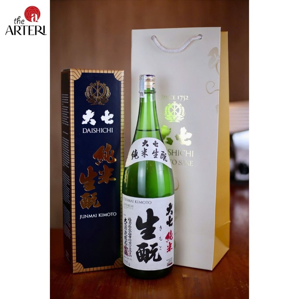 Hộp Quà Rượu Sake Kimoto Daishichi Junmai Kimoto 15% 1800ml