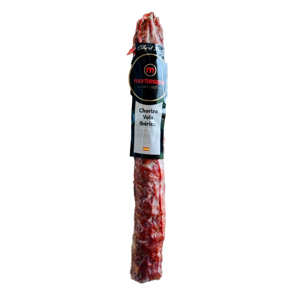 Xúc Xích Iberico Cebo - Chorizo Muối Nguyên Cây (275g) Montesano